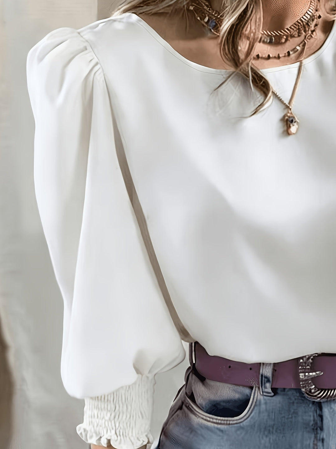 Ellen | Puff-Sleeve Blouse