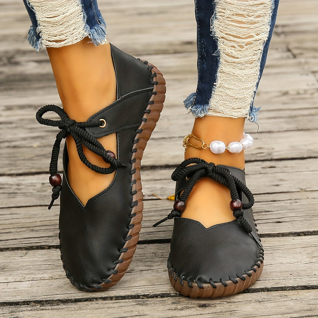 Annette | Handcrafted Lace-Up Flats
