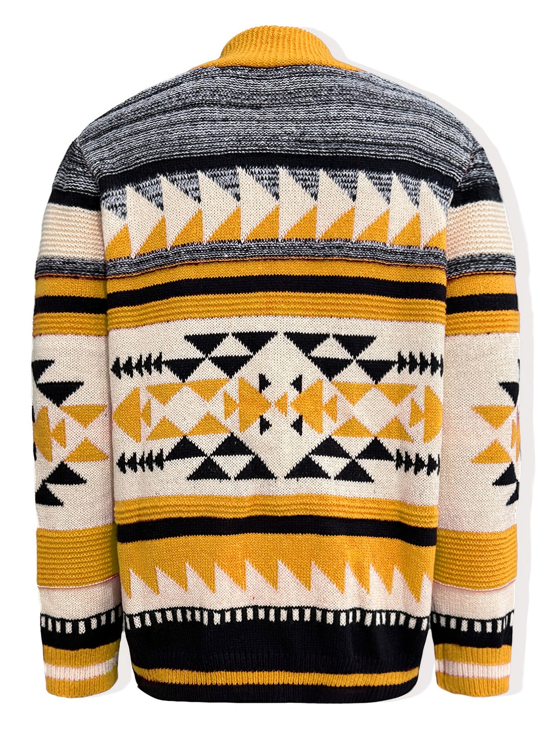 Callum | Patterned Zip-Up Cardigan