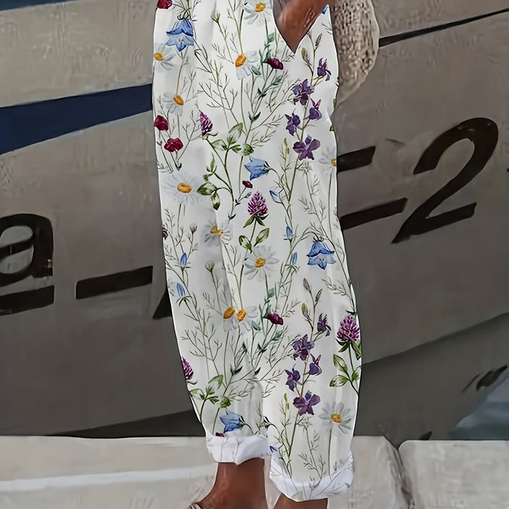 Cecilia | Wildflower Print Tapered Trousers