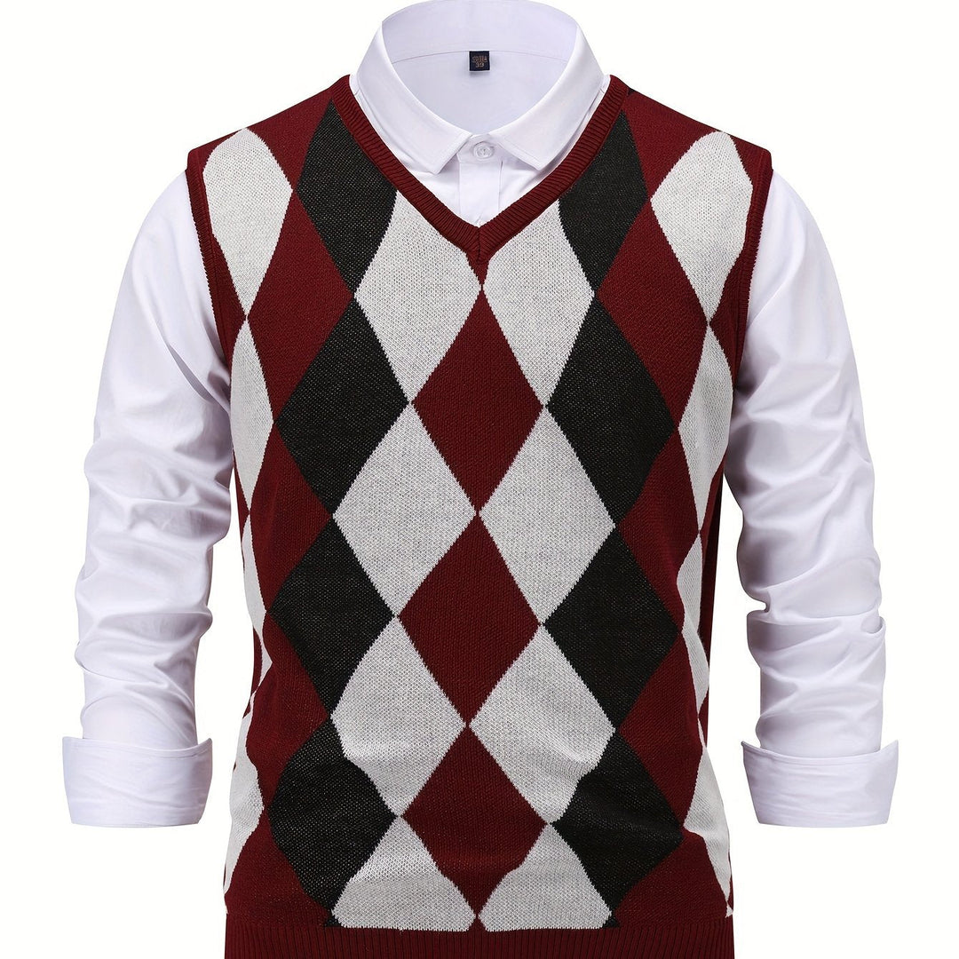 Chandler | Classic Argyle Jumper Vest