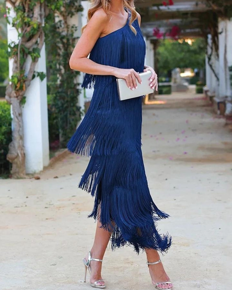 Faith | Stylish Dropped Shoulders Long Dress