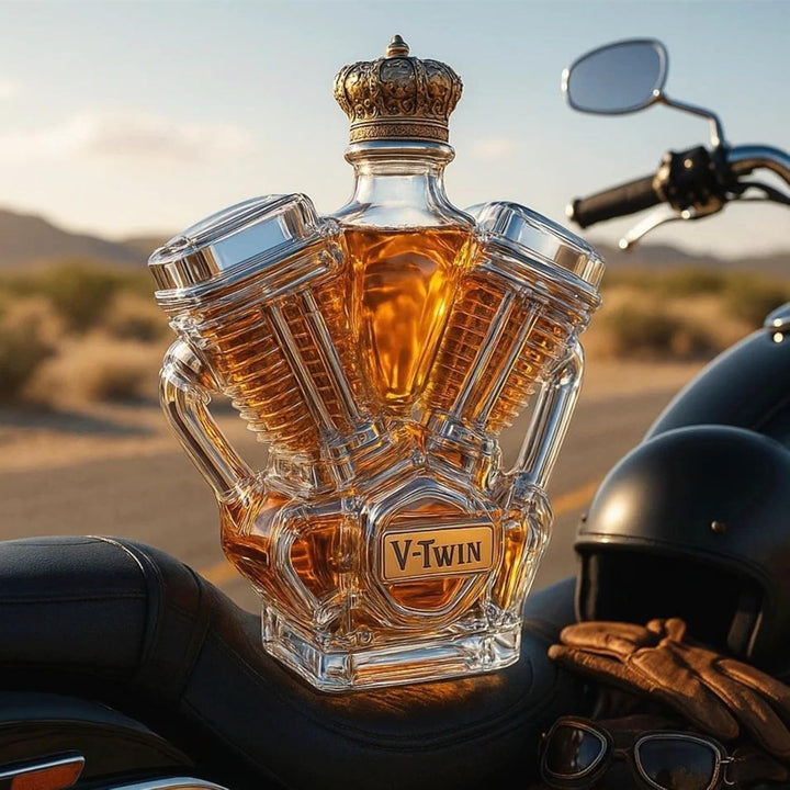 Wayne | Whisky Flask V-Twin Design