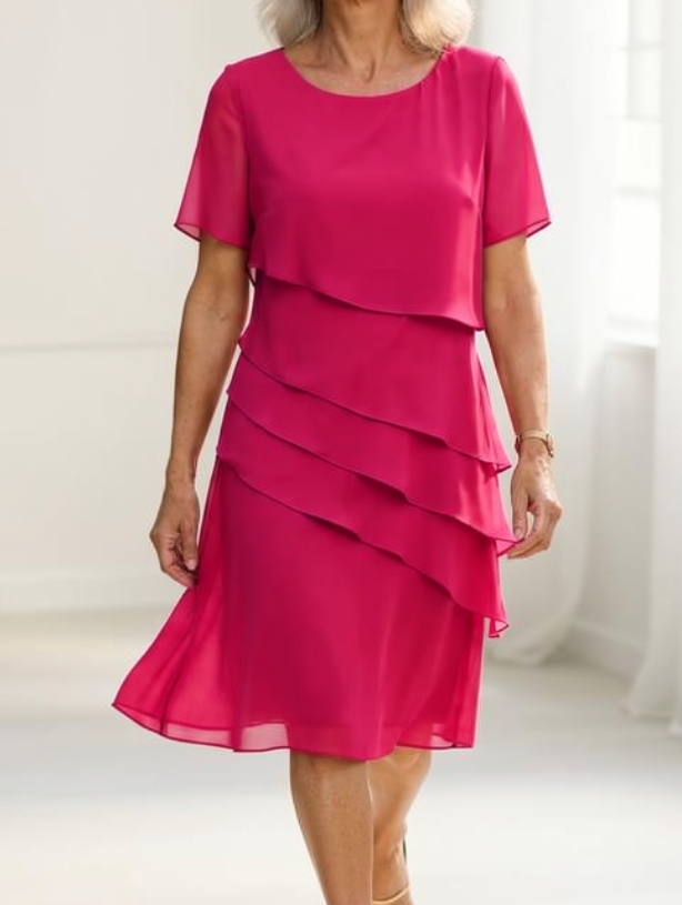 Linda | Casual Comfort Ruffle Dress