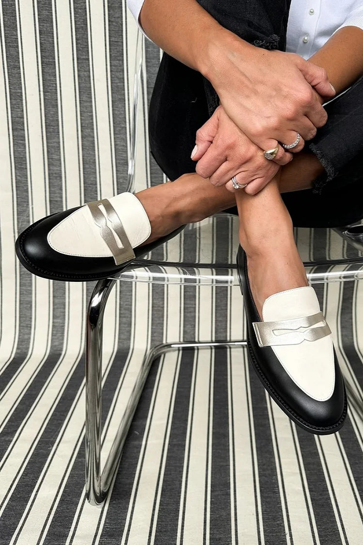 Alicia | Stylish Monochrome Premium Loafers