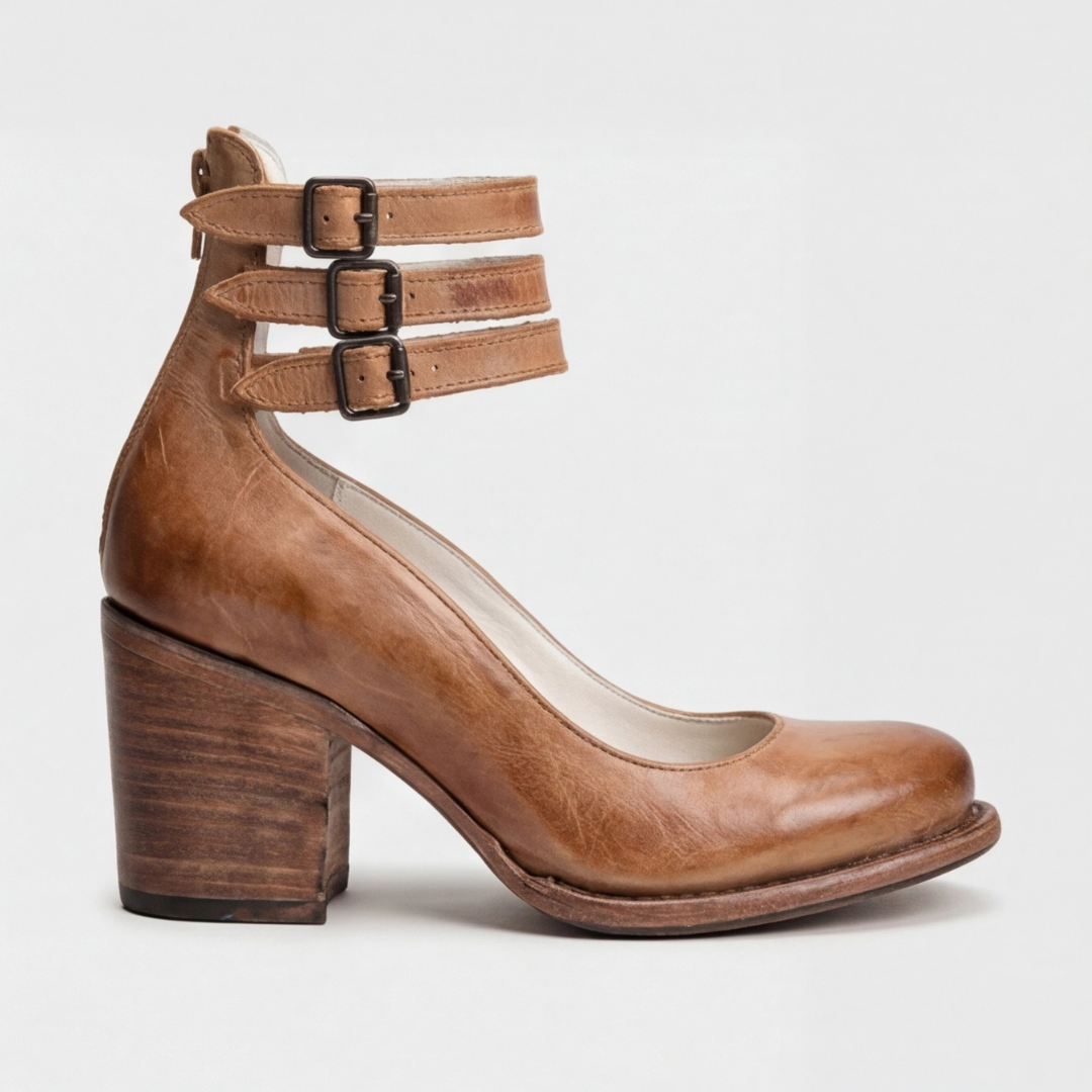 Summer | Elegant Retro Ankle Strap Heels