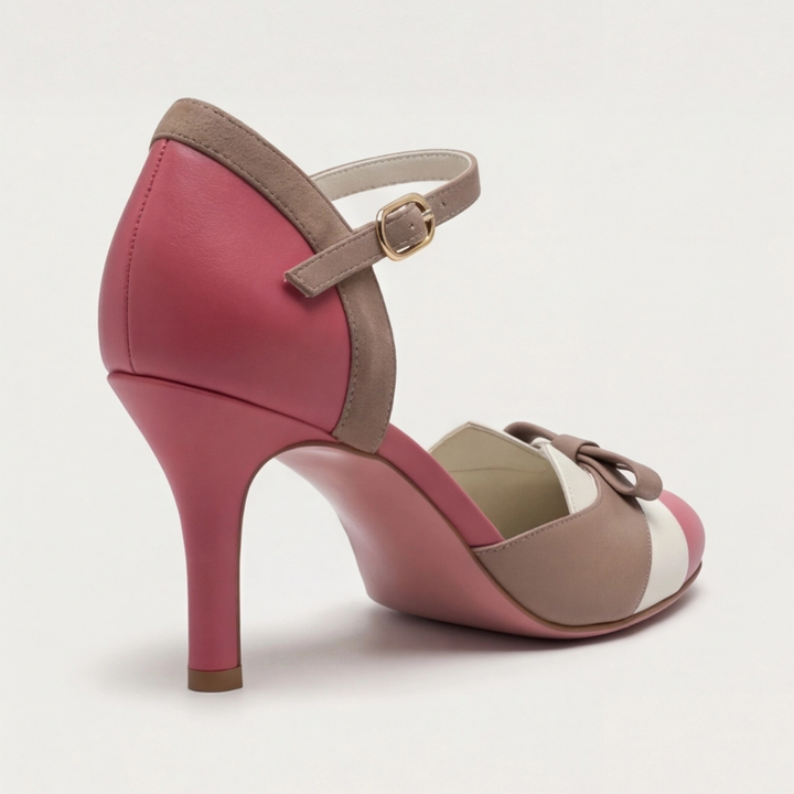 Alana | Comfortable Color Block Heels