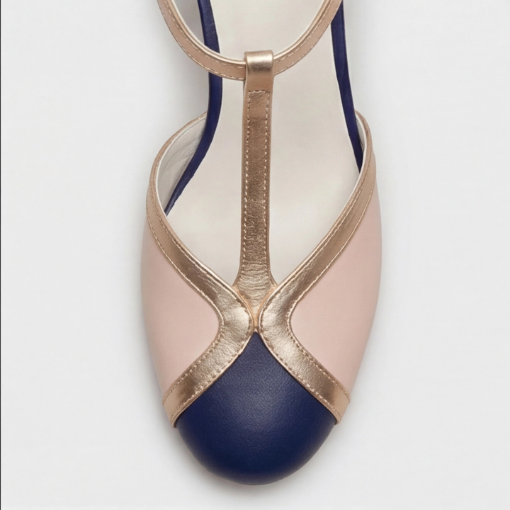 Veronica | Classic T-Strap Closed Toe Heel