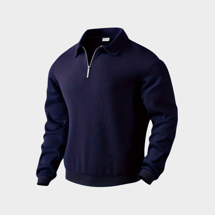 Hudson | Textured Half-Zip Pullover
