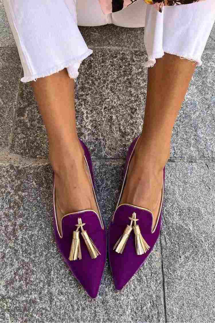 Bailey | Elegant Pointed Tassels Loafer