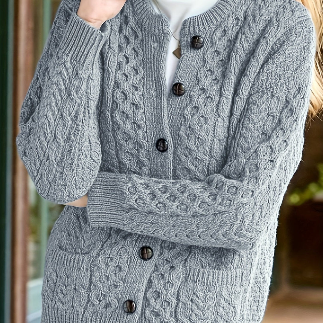 Fern | Textured Button-Front Cardigan