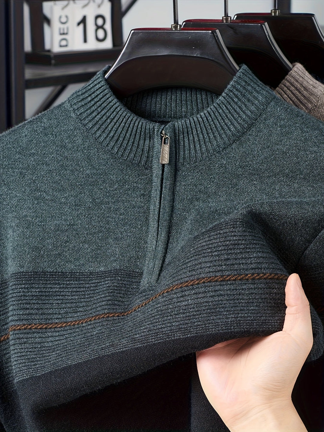 Lucas | Quarter-Zip Knit Jumper
