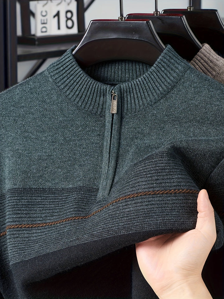 Lucas | Quarter-Zip Knit Jumper