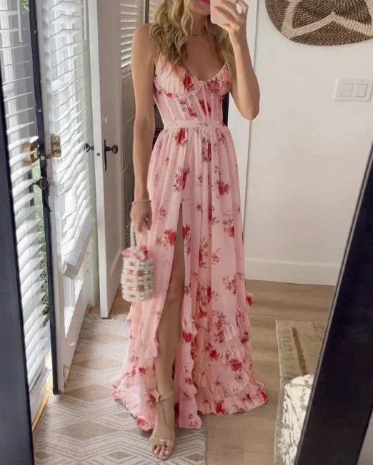 Zoey | Elegant Floral Sleeveless Dress