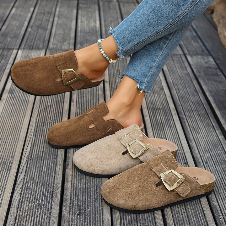 Winona | Buckle-Detail Slip-On Mules