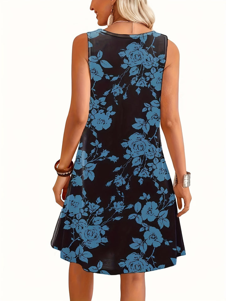 Marguerite | Floral Sleeveless Dress