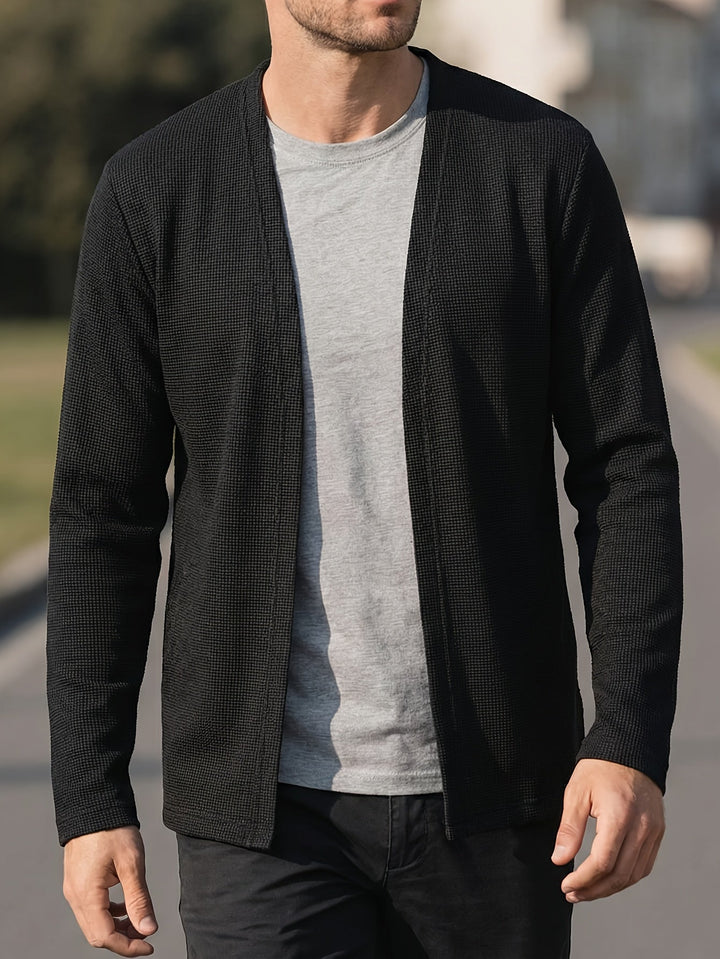 Theodore | Open-Front Textured Cardigan