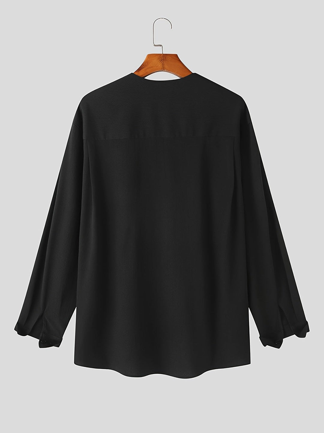 Franklin | Collarless V-Neck Shirt