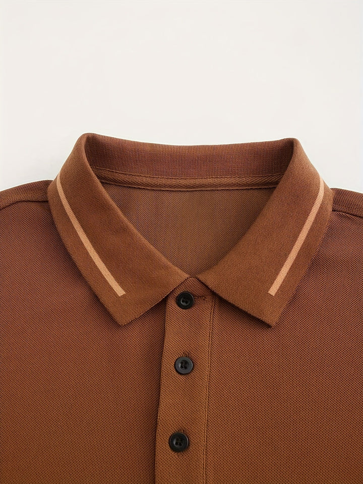 Dalton | Refined Long-Sleeve Polo Shirt