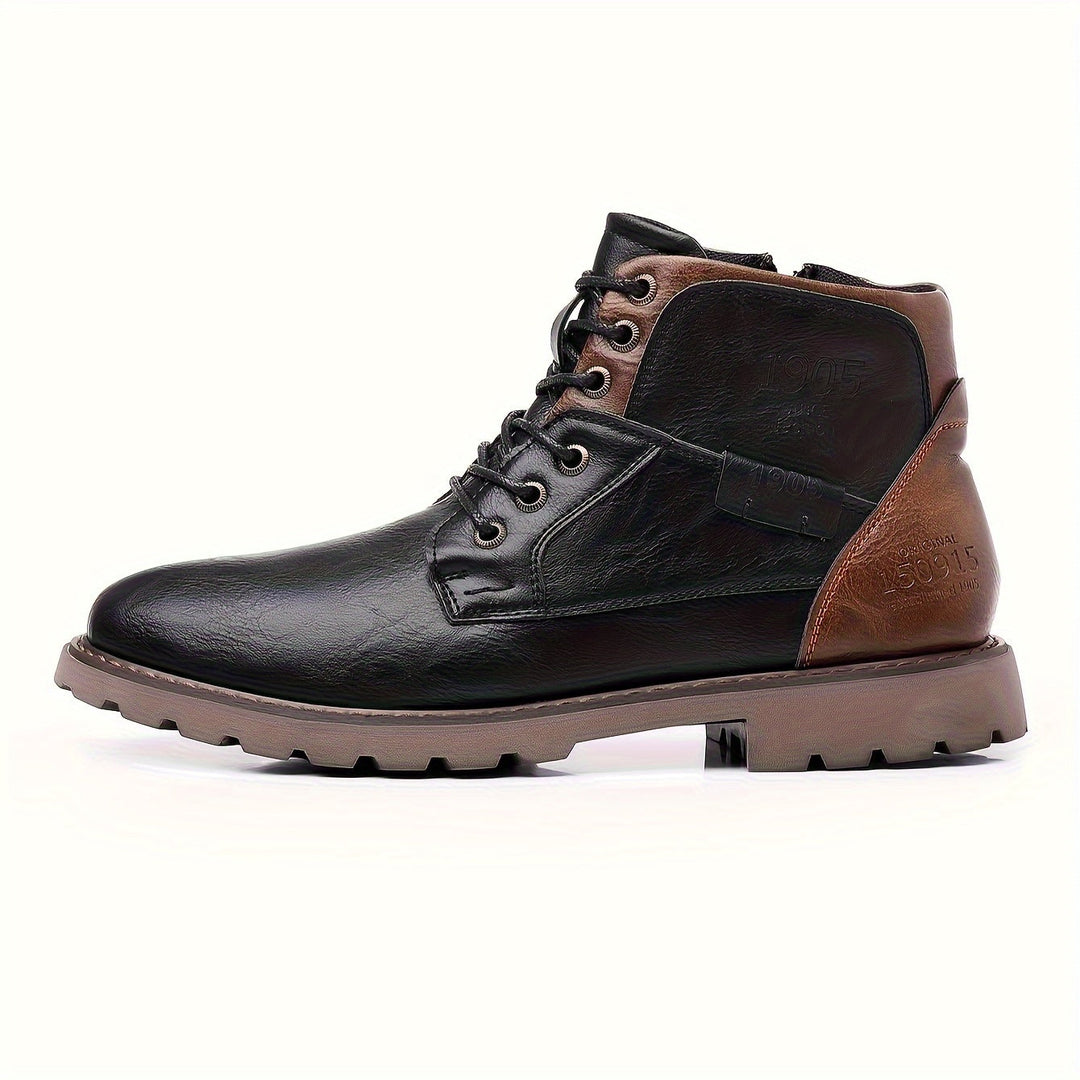 Edwin | Rugged Lace-Up Ankle Boots
