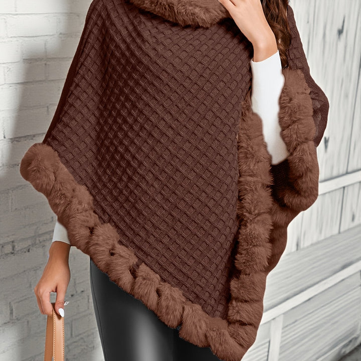 Willow | Cozy Fur-Trim Poncho