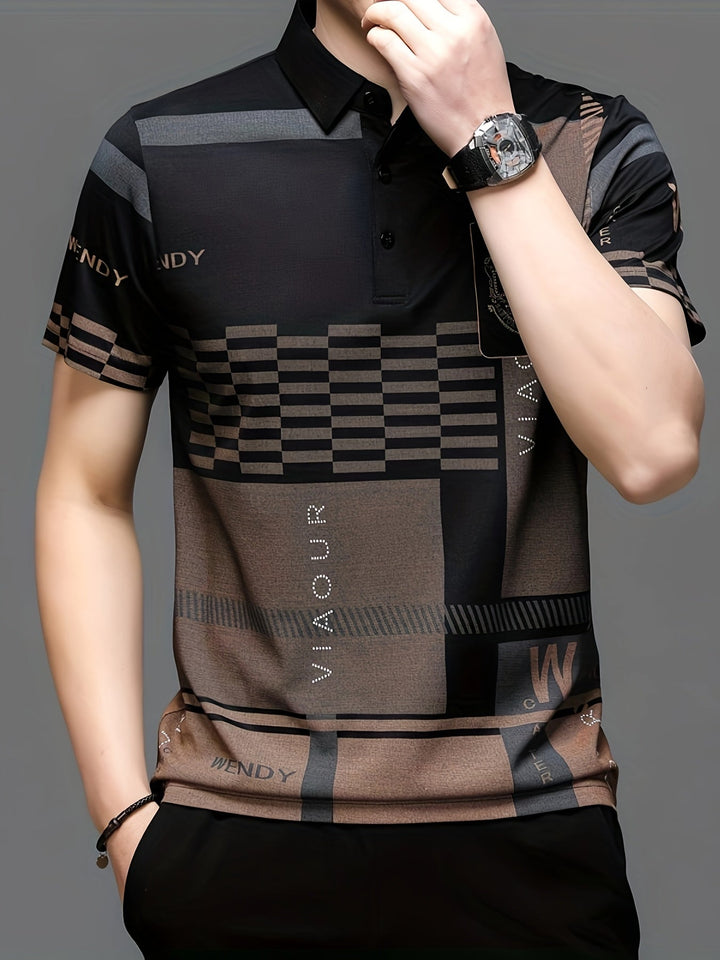 Nathaniel | Refined colourblock Polo Shirt
