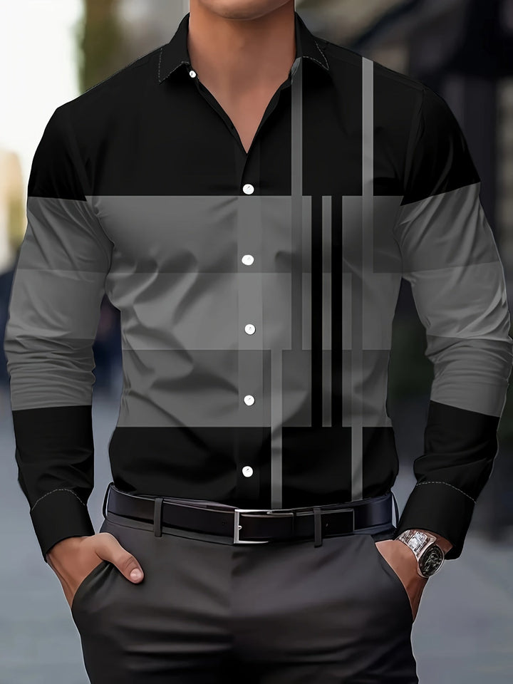 Rueben | Colour-Block Long-Sleeve Shirt