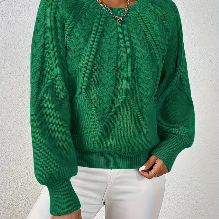 Cassidy | Cable-Knit Round-Neck Jumper