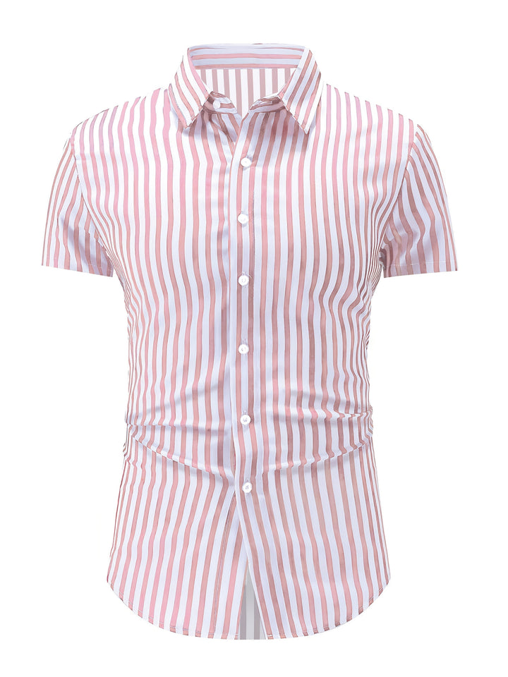Grant | Refined Striped Short Sleeve Shirt
