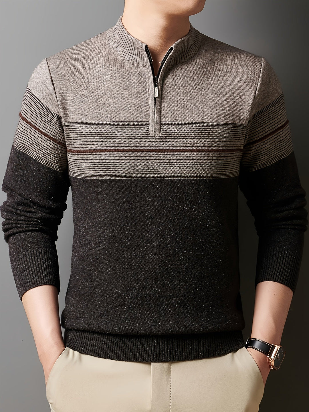 Oscar | Zip-Neck Jumper