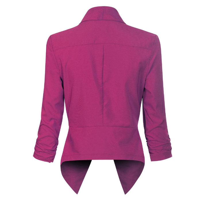Penelope | Open-Front Draped Blazer