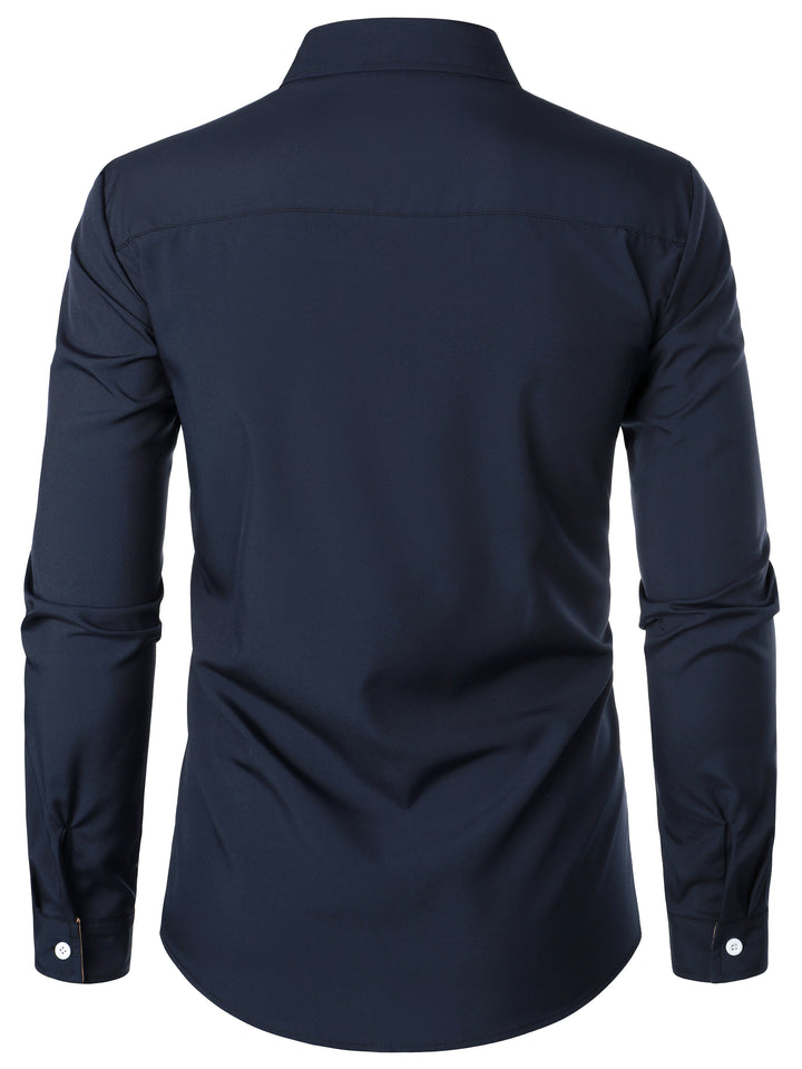 Lucille | Contrast-Trim Long Sleeve Shirt