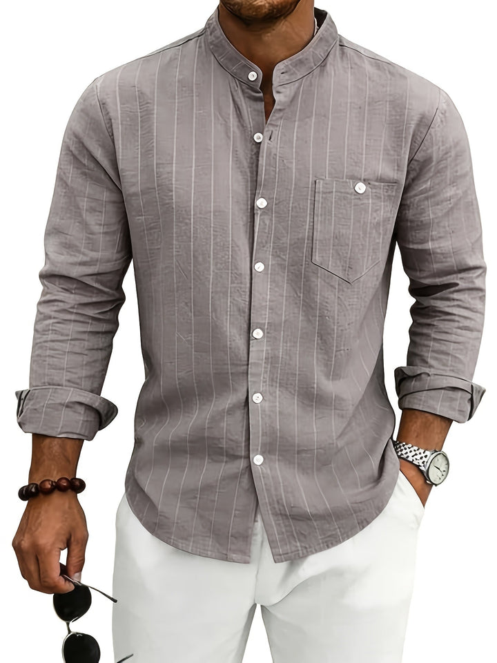 Edward | Striped Button-Up Shirt