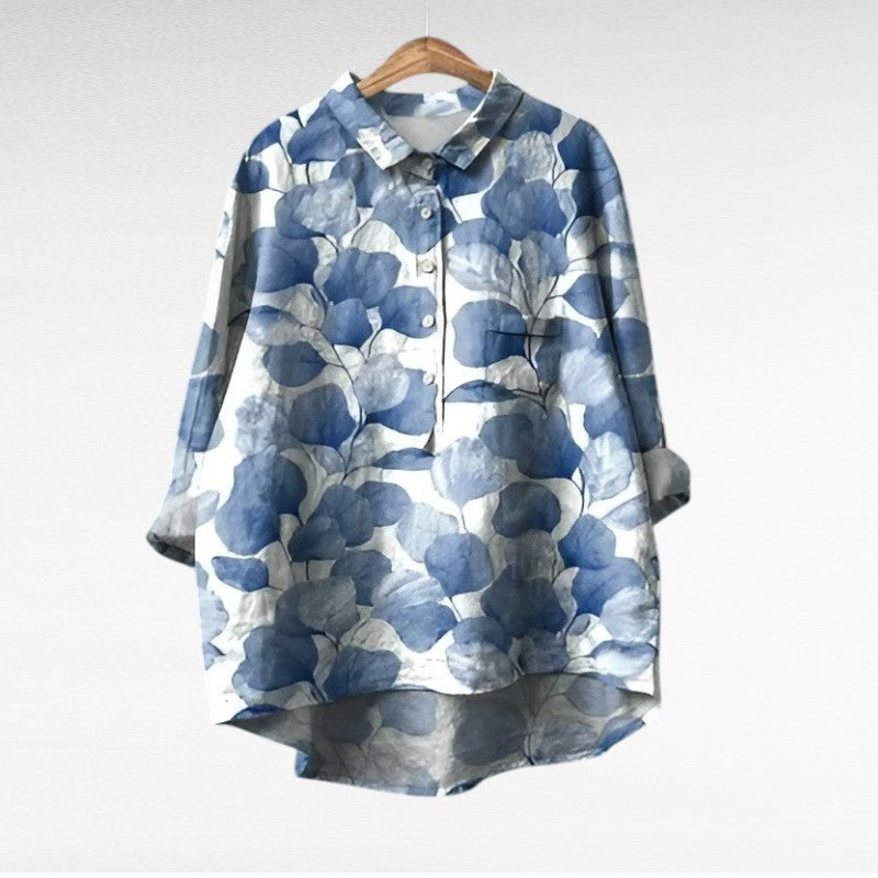 April | Classic Floral Collar Blouse