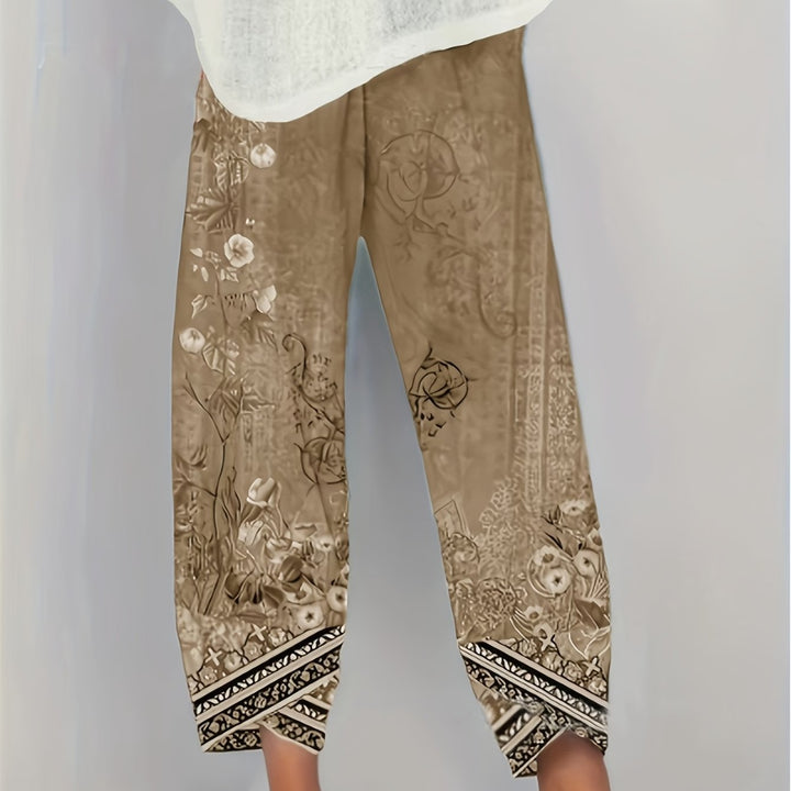 Meredith | Botanical Cropped Trousers