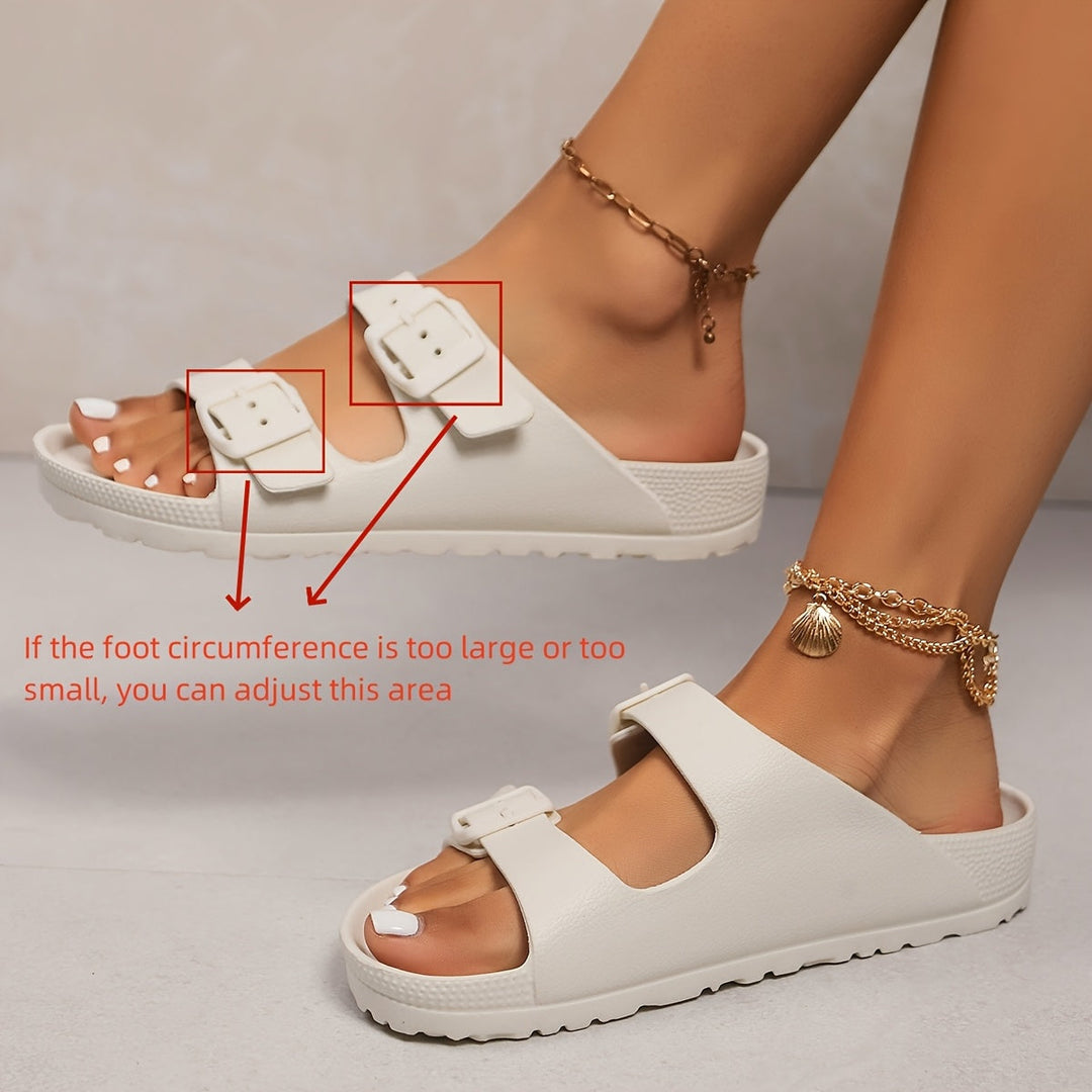 Simone | Double-Buckle Comfort Sandals