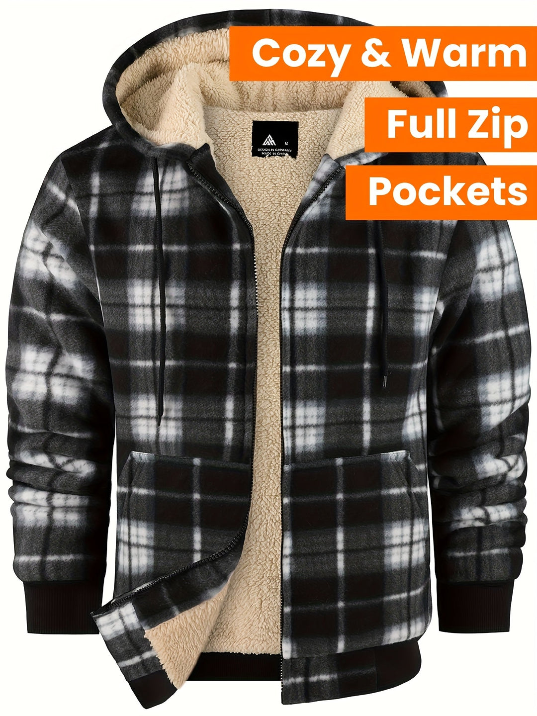 Declan | Cozy Hooded Zip-Up Jacket