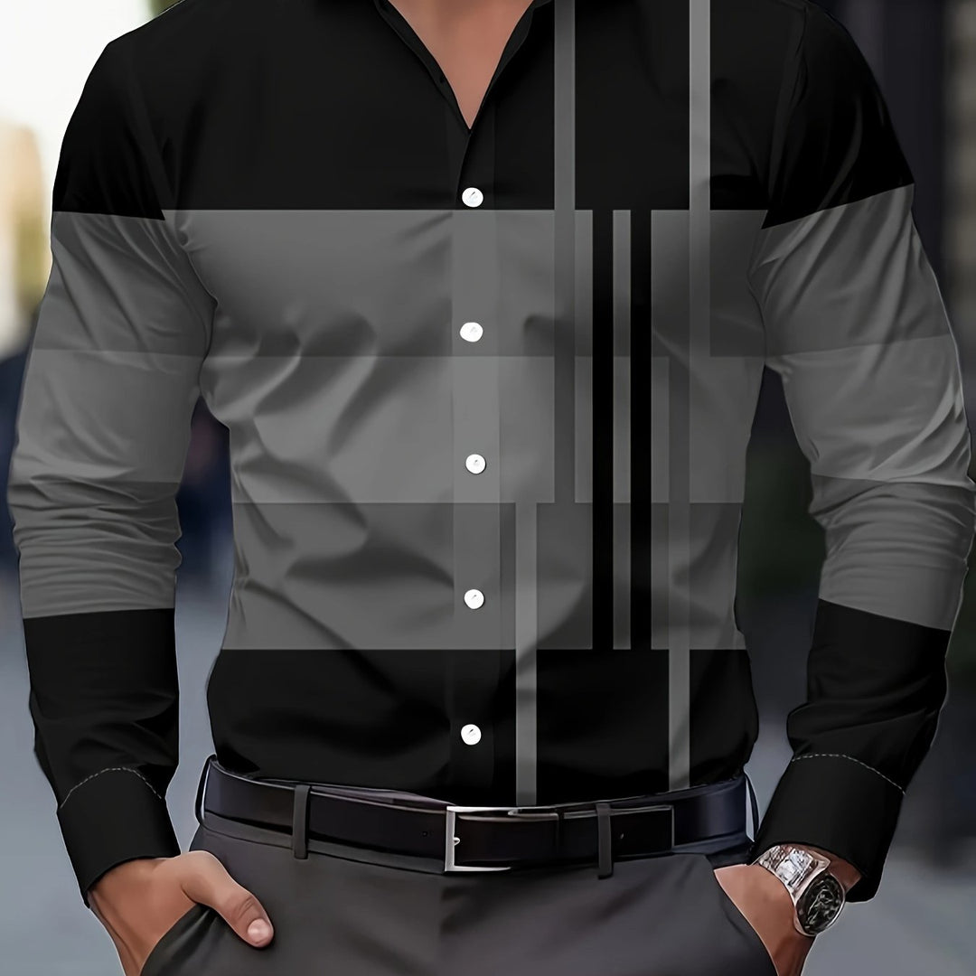 Rueben | Colour-Block Long-Sleeve Shirt