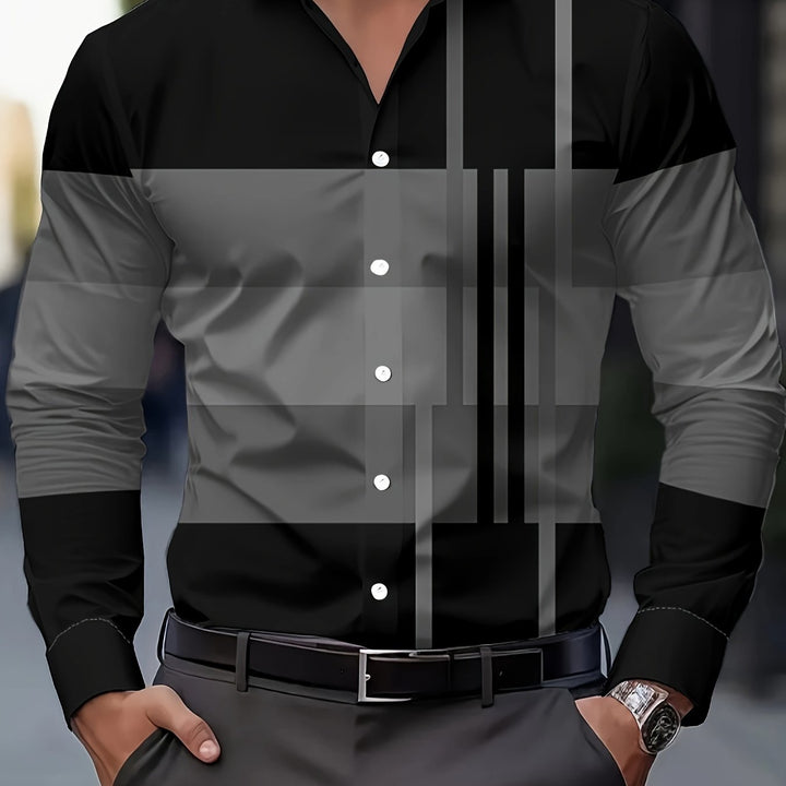 Rueben | Colour-Block Long-Sleeve Shirt