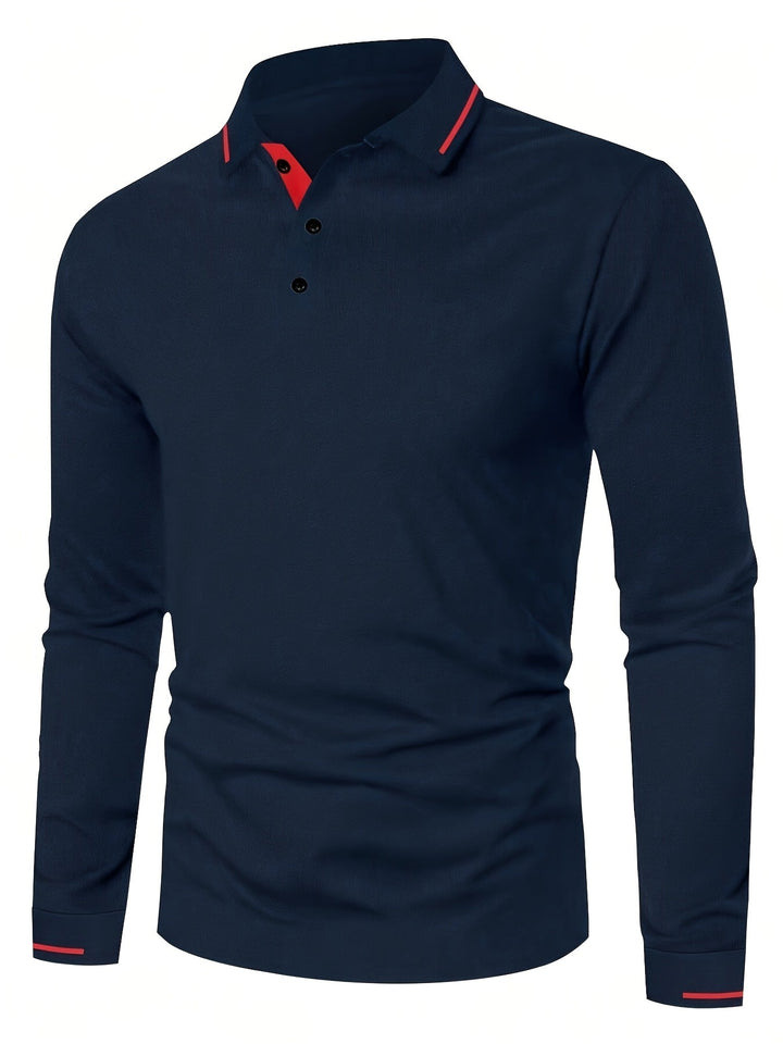 Dalton | Refined Long-Sleeve Polo Shirt