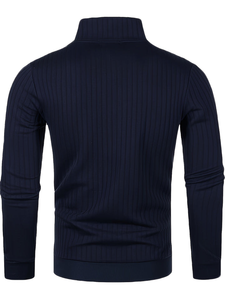 Thatcher | Ribbed Quarter-Zip Jumper