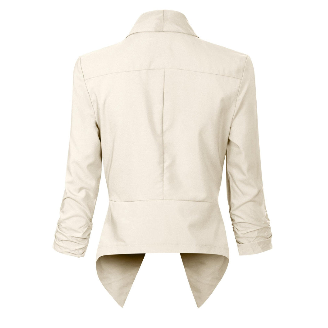 Penelope | Open-Front Draped Blazer