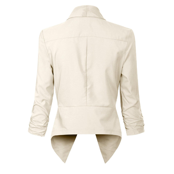 Penelope | Open-Front Draped Blazer