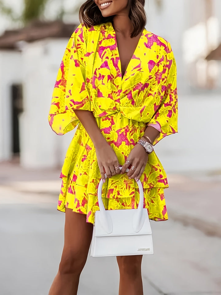 Rosanna | Flowing Batwing Wrap Dress