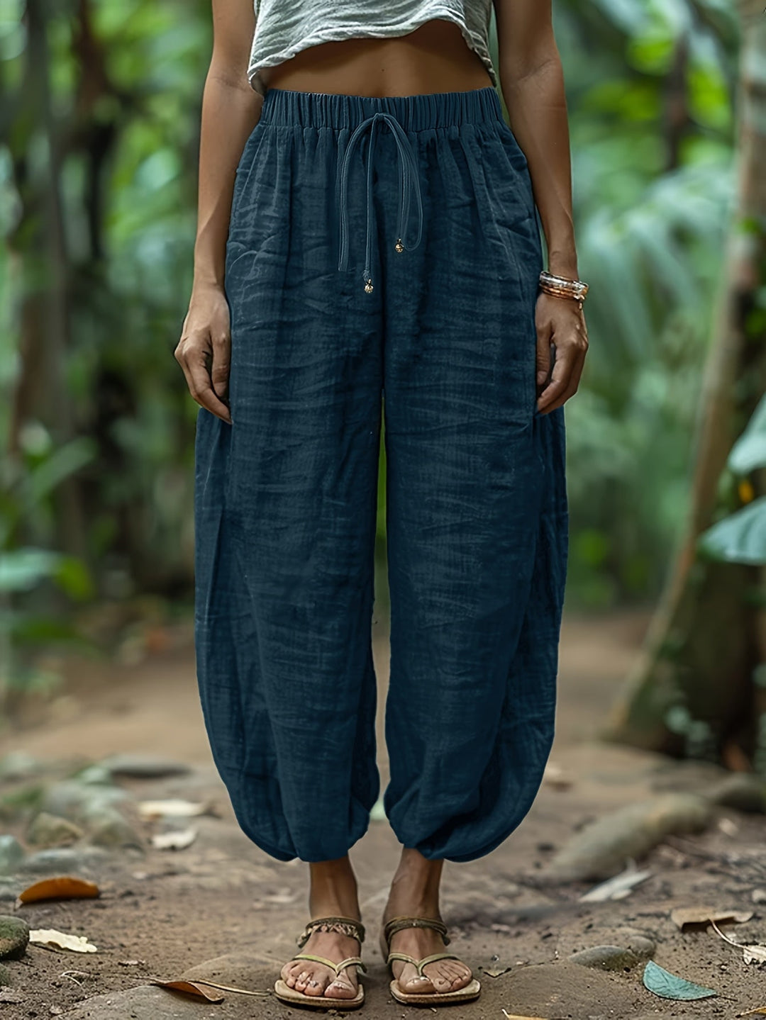 Marjorie | Relaxed Drawstring Lantern Trousers