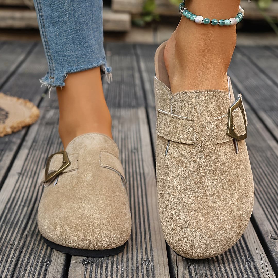 Winona | Buckle-Detail Slip-On Mules