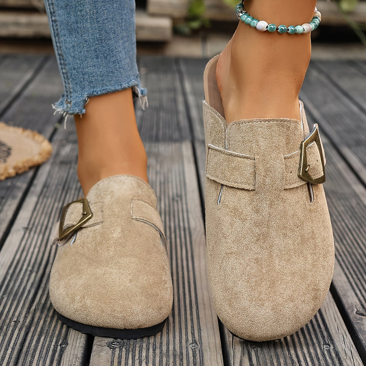 Winona | Buckle-Detail Slip-On Mules