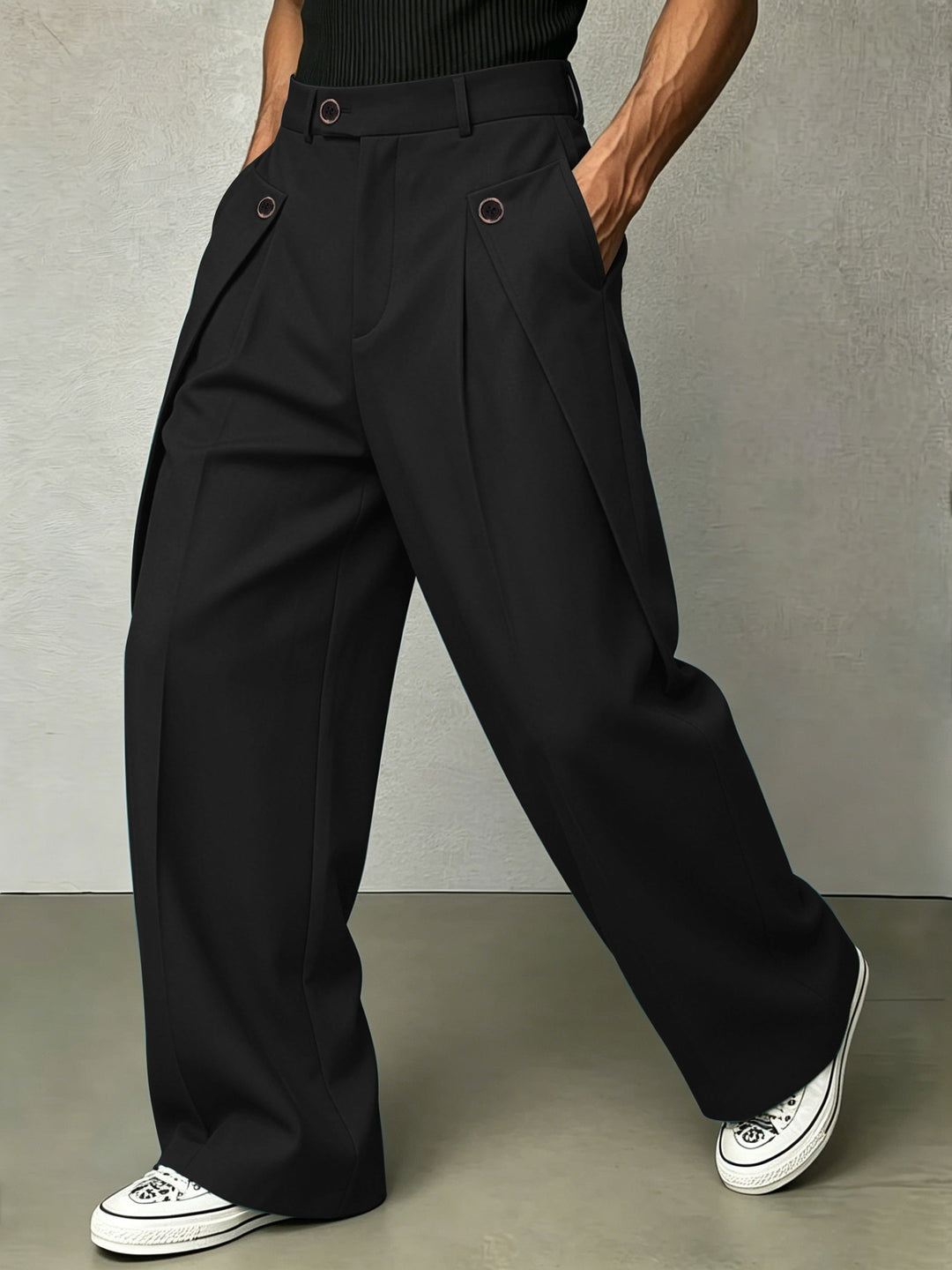 Hudson | Pleated Wide-Leg Trousers