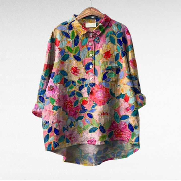 Leslie | Stylish Multicolour Floral Blouse