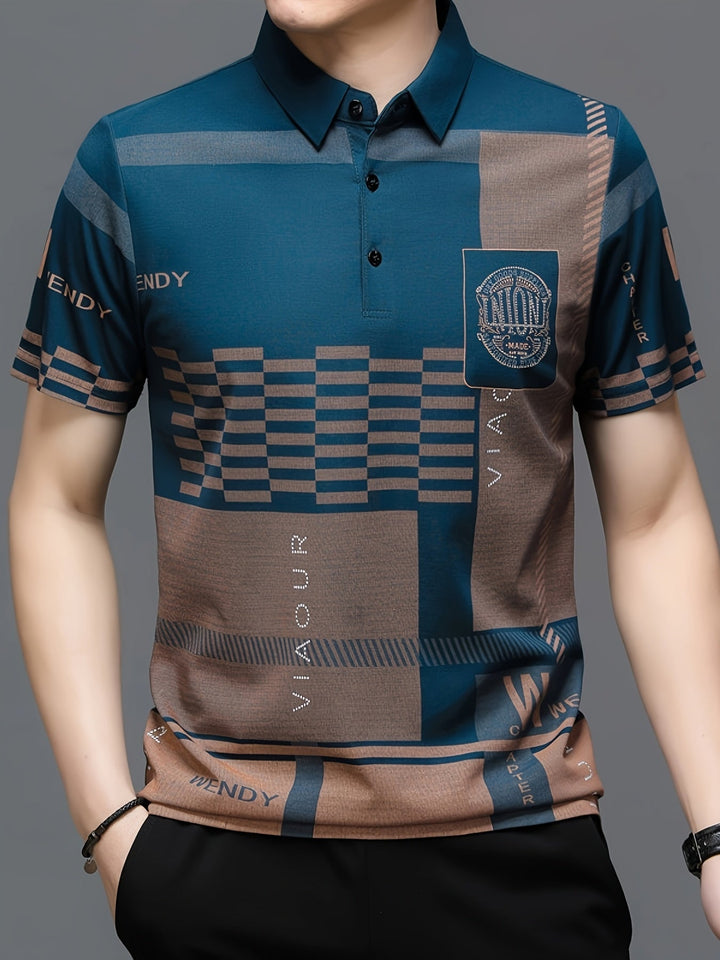 Nathaniel | Refined colourblock Polo Shirt